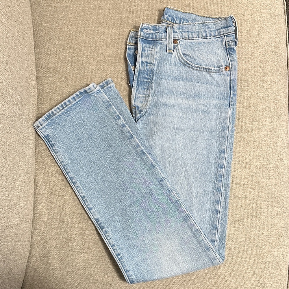 Levi's Light Blue Straight Leg Jeans